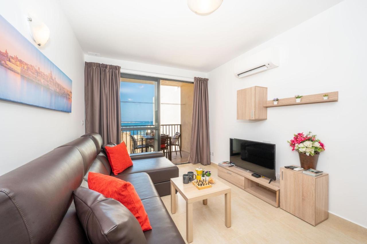 Sea Bliss Apartments With Terrace Just Off Seafront In St Paul'S Bay - By Getawaysmalta St. Paul's Bay Exterior foto