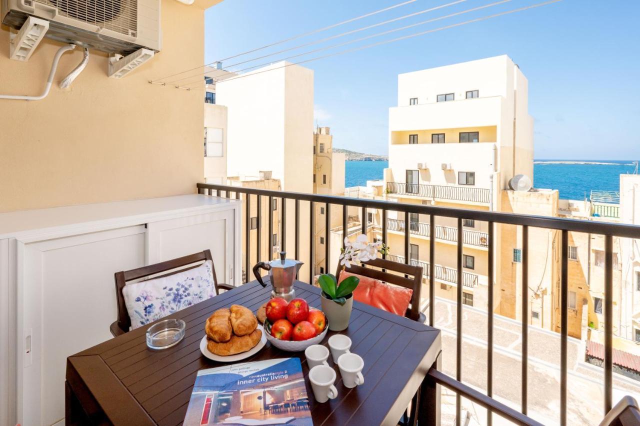 Sea Bliss Apartments With Terrace Just Off Seafront In St Paul'S Bay - By Getawaysmalta St. Paul's Bay Exterior foto